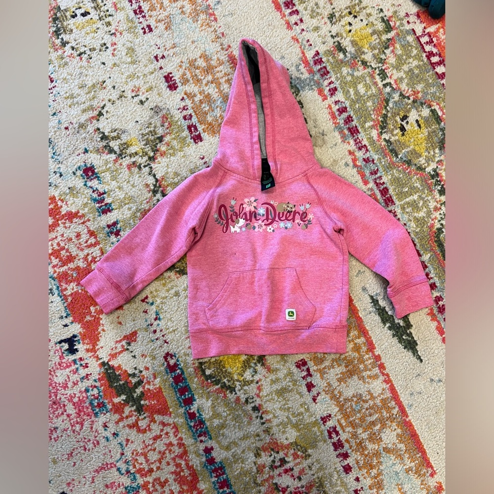 Toddler John Deere Pink 3T Hoodie